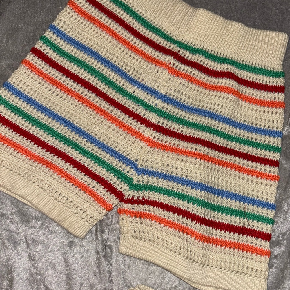Striped Multicolor Button-Up Sweater - Picture 2 of 6